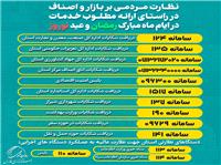 شماره تماس هاي دستگاه هايي نظارت بر بازار عيد نوروز و ماه مبارک رمضان