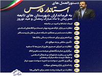 دستورالعمل استاندار فارس براي نظارت بر بازار عيد و ماه مبارک رمضان
