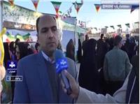 توزيع محصولات بومي برخوار در نوروزگاه روستاي علي‌آباد ملاعلي