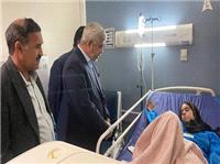عیادت نماینده جیرفت و عنبرآباد از مصدومان حادثه واژگونی اتوبوس در کرمان