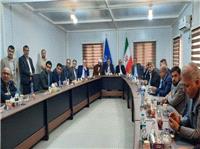جلسه بررسي پروژه 600 هکتاري بندر امام خميني (ره) با حضور استاندار خوزستان