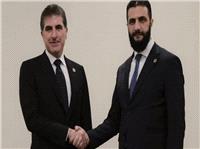 دیدار رئیس اقلیم کردستان عراق با رئیس دولت موقت سوریه