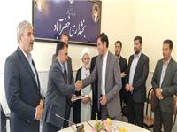 مراسم تکريم و معارفه بخشدار خضرآباد برگزار شد