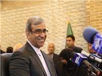 نشست خبري استاندار خراسان رضوي با اصحاب رسانه در بازار فرش مشهد