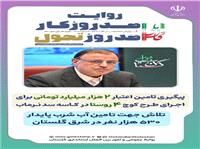 خلاصه اي از عملکرد صد روز نخست دکتر طهماسبي استاندار گلستان