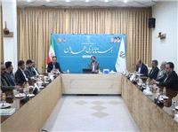 نشست استاندارهمدان بامديرکل تعاون،کار و رفاه اجتماعي،اعضاي تشکل‌هاي کارگري