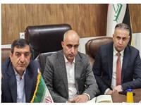 نشست مشترک فرماندار مهران با فرماندار بدره عراق در پايانه مرزي زرباطيه