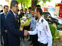 تقديراستانداريزد از آتش‌نشانان يزدي حاضر درعمليات اطفاء حريق بندرشهيدرجايي