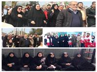 حضور رئيس اداره فرهنگ وارشاد اسلامي شهرستان سواد کوه شمالي در راهپيمايي روز جهاني قدس