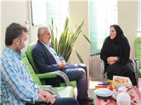 ديدار کارشناس مسئول حفاظت پرسنلي امور اراضي سازمان با صفري اوريمي سرپرست مديريت جهاد کشاورزي قائم شهر