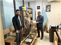 رئيس کميته امداد حضرت امام خميني(ره) بهشهر با مهندس حق پناه مدير بنيادمسکن شهرستان ديدار کردند