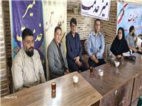 برپايي ميز خدمت اداره فرهنگ وارشاد اسلامي در نماز جمعه نيشابور