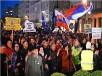 Thousands protest against Prime Minister Robert Fico in Slovakia