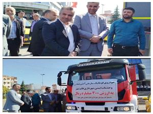 آتش نشانی شهرستان قائمشهر به خودروی فوماتیک مجهز شد