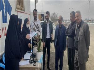 بازديد مديرکل دفتر بازرسي استانداري  از ايستگاه استقبال از مسافران نوروزي نيشابور