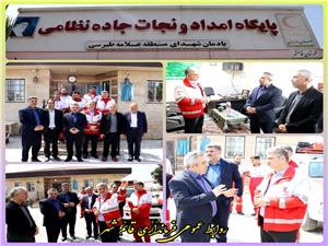 بررسي وضعيت خدمات نوروزي هلال‌احمر طي بازديد ميداني سرپرست فرمانداري قائم‌شهر