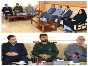 ديدارفرمانده پايگاه بسيج ادارات شهرستان بابل با دکتر ربيعي سرپرست دانشگاه صنعتي نوشيرواني بابل
