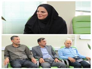 ديدارمدير اسبق هسته گزينش و معاون اسبق بهبود توليدات گياهي سازمان با سرپرست مديريت جهاد کشاورزي قائم شهر