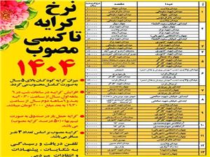 ظرفيت مجاز تاکسي در شهر بابل 3 مسافر ميباشد