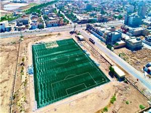 پيشرفت فيزيکي 70 درصدي بزرگترين زمين چمن مصنوعي خوزستان