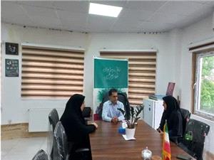 ديداررئيس اداره فرهنگ وارشاد اسلامي با سرپرست اداره منابع طبيعي شهرستان سواد کوه شمالي