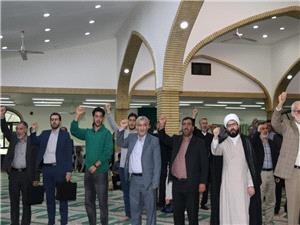 تجمع حمايت دانشگاهيان دانشگاه مازندران از مردم بي‌دفاع غزه در مقابل نسل‌کشي رژيم صهيونيستي