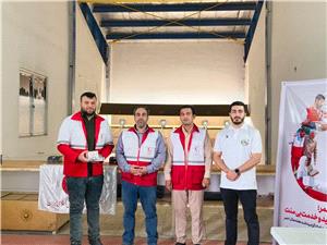 امدادگران گلوگاهي دست به تفنگ شدند