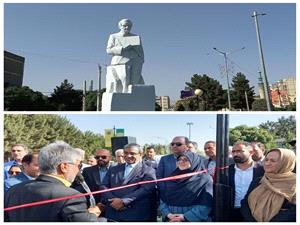 رونمايي از تنديس زنده ياد استاد حسن نظريان در نيشابور