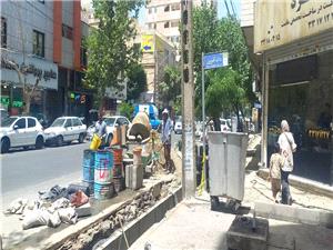 اجراي بيش از 7هزار متر طول نهر و جدول در منطقه 14