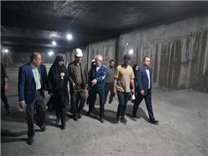 بازديد مشترک سرپرست شرکت توسعه مجتمع‌هاي ايستگاهي و شهردار منطقه 8 از مترو سبلان و فدک