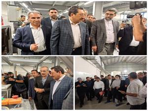 بازديد وزير صنعت، معدن و تجارت از پروژه‌هاي صنعتي ايوان