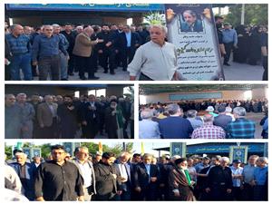 تشييع باشکوه پيکر جانبخش و عضو فقيد شوراي اسلامي شهر نيشابور