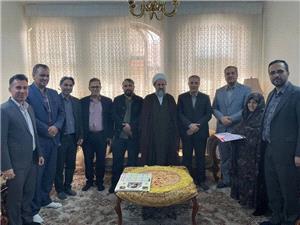 ديدار نوروزي فرماندار و ساير مسئولان قرچک با خانواده شهيد «موسي سفيديان»