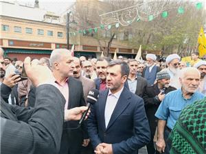 روز قدس فرصتي تاريخي براي ملت هاي آزاده جهان در حمايت از مردم فلسطين است