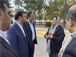 بازديد استاندار فارس از محل اسکان مسافران نوروزي در باغ جنت