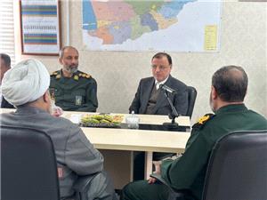ديدار استاندار گلستان با فرمانده سپاه نينوا استان به مناسبت روز پاسدار