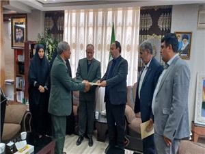مراسم توديع و معارفه بنياد شهيد سلماس با حضور فرماندار