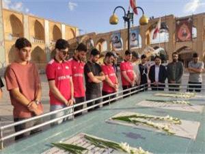 تجديد ميثاق ملي‌پوشان شمشيربازي با آرمان‌هاي شهداي گمنام يزد