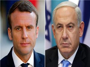 مخالفت نتانياهو با تشکيل کشور فلسطيني در گفت‌وگو با مکرون