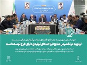 کارگروه ستاد تسهيل و رفع موانع شهرستان بناب با حضور استاندار آذربايجان شرق
