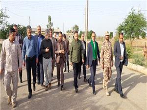 بازديد از پروژه احداث پل خروجي شهرستان حميديه به سمت دشت آزادگان