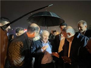 بازديد شبانه استاندار مازندران از روند عمليات اجرايي پل سه راه جويبار