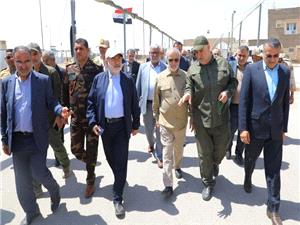 بازديد معاون امنيتي وزير کشور و استاندار خوزستان از مرز شيب عراق