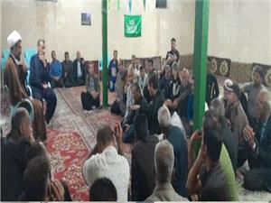 ديدارصميمي فرماندار سيروان بااهالي روستاي چم روته در راستاي عمران و آباداني