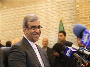 نشست خبري استاندار خراسان رضوي با اصحاب رسانه در بازار فرش مشهد