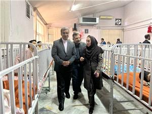 حضور استاندار خراسان رضوي در جمع کودکان تحت حمايت موسسه توانبخشي همدم
