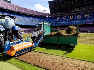 برشلونه يبدأ بترکيب العشب في سبوتيفاي کامب نو.. العوده تقترب!