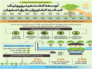 توسعه کشت هيدرو پونيک کمک به کشاورزان شرق اصفهان