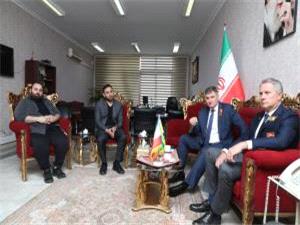 ديدار رايزن مدير کل فدراسيون هاکي روي يخ روسيه با مدير کل امور بين الملل وزارت ورزش و‌جوانان