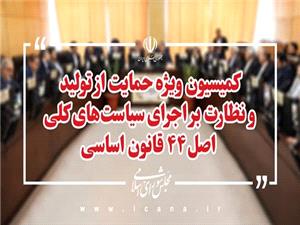 طرح اصلاح قانون اجرای سیاست‌های کلی اصل 44 قانون اساسی بررسی می‌شود